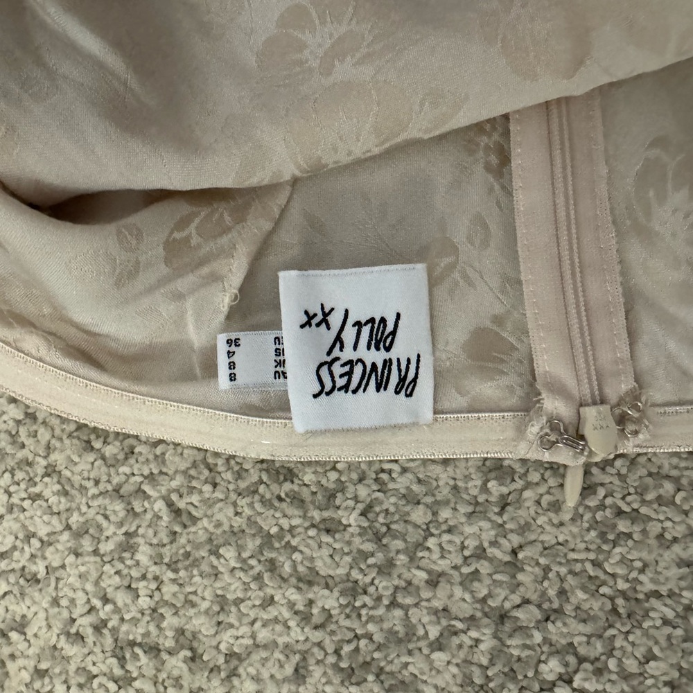 tan maxi princess polly dress size 4